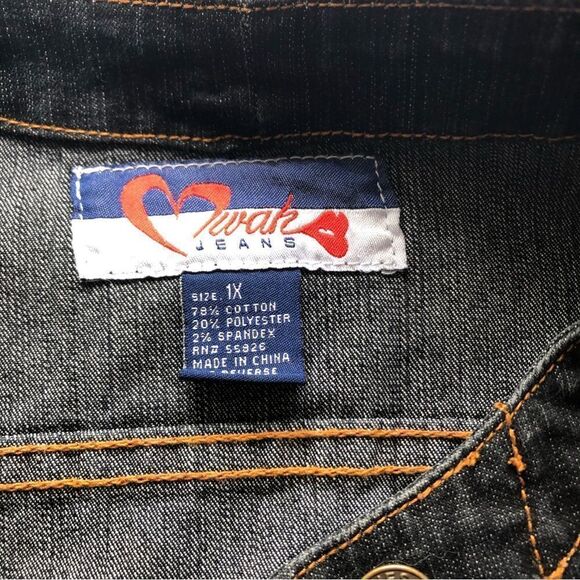 Denim Jacket Be Kind Custom Back Panel - 1XL - Like New Condition Urban flair - Picture 12 of 14